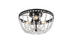 Elegant Lighting 1112F14BK Kylie 14 inch flush mount in black