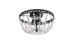 Elegant Lighting 1112F14BK Kylie 14 inch flush mount in black