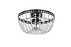 Elegant Lighting 1112F12BK Kylie 12 inch flush mount in black