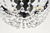 Elegant Lighting 1112F10BK Kylie 10 inch flush mount in black