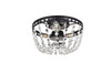 Elegant Lighting 1112F10BK Kylie 10 inch flush mount in black