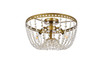 Elegant Lighting 1112F16BR Kylie 16 inch flush mount in brass