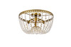 Elegant Lighting 1112F16BR Kylie 16 inch flush mount in brass