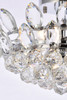 Elegant Lighting 1105F16C Emilia 16 inch flush mount in chrome