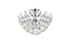 Elegant Lighting 1105F14C Emilia 14 inch flush mount in chrome