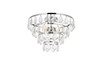 Elegant Lighting 1101F14C Ella 14 inch flush mount in chrome