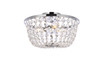 Elegant Lighting 1109F13C Cora 13 inch flush mount in chrome