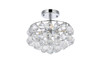 Elegant Lighting 1107F12C Savannah 12 inch flush mount in chrome