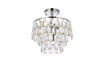 Elegant Lighting 1103F12C Mila 12 inch flush mount in chrome