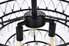 Elegant Lighting 1103F16BK Mila 16 inch flush mount in black