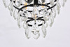 Elegant Lighting 1101F12BK Ella 12 inch flush mount in black