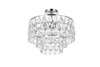 Elegant Lighting 1103F16C Mila 16 inch flush mount in chrome