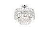 Elegant Lighting 1103F16C Mila 16 inch flush mount in chrome