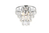 Elegant Lighting 1101F12C Ella 12 inch flush mount in chrome