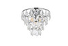 Elegant Lighting 1101F12C Ella 12 inch flush mount in chrome