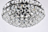 Elegant Lighting 1107F20BK Savannah 20 inch flush mount in black