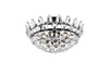 Elegant Lighting 1105F18BK Emilia 18 inch flush mount in black