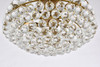 Elegant Lighting 1107F20BR Savannah 20 inch flush mount in brass