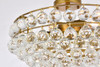 Elegant Lighting 1107F20BR Savannah 20 inch flush mount in brass