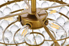 Elegant Lighting 1105F18BR Emilia 18 inch flush mount in brass