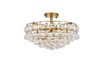 Elegant Lighting 1107F18BR Savannah 18 inch flush mount in brass