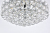 Elegant Lighting 1107F18C Savannah 18 inch flush mount in chrome