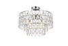 Elegant Lighting 1103F18C Mila 18 inch flush mount in chrome