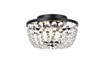 Elegant Lighting 1109F10BK Cora 10 inch flush mount in black