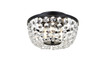 Elegant Lighting 1109F10BK Cora 10 inch flush mount in black