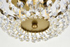Elegant Lighting 1109F10BR Cora 10 inch flush mount in brass