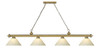 Z-LITE 2306-4RB-AGM14 4 Light Billiard, Rubbed Brass Z-LITE 2306-4RB-AGM14 4 Light Billiard, Rubbed Brass
