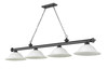 Z-LITE 2306-4BP-WM16 4 Light Billiard, Bronze Plated