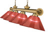 Z-LITE 2306-4RB-PRD 4 Light Billiard, Rubbed Brass