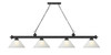 Z-LITE 2306-4MB-AWL14 4 Light Billiard, Matte Black