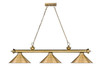 Z-LITE 2306-3RB-RB15 3 Light Billiard, Rubbed Brass Z-LITE 2306-3RB-RB15 3 Light Billiard, Rubbed Brass