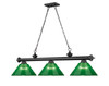 Z-LITE 2306-3MB-ARG 3 Light Billiard, Matte Black