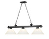 Z-LITE 2306-3MB-AMO14 3 Light Billiard, Matte Black Z-LITE 2306-3MB-AMO14 3 Light Billiard, Matte Black