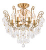 Bethel International BET61 6-Light Chandelier, Antique Brass