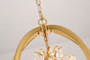 Bethel International LA10C18AB 4-Light Chandelier, Antique Brass