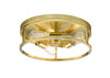 Bethel International YS2180C16GD 3-Light Flush Mount, Gold