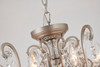 Bethel International BET62PEW-PEN 8-Light Chandelier, Pewter