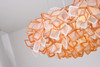 Bethel International DLS99C30C 1-Light LED Chandelier, White & Orange