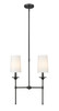 Z-LITE 3033-2L-MB 2 Light Chandelier, Matte Black