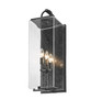 Z-LITE 592B-BK 3 Light Outdoor Wall Sconce, Black