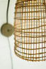 KALALOU CLL2661 WICKER DOME WALL SCONCE LAMP