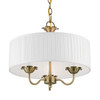 LIVEX LIGHTING 41773-01 3 Light Antique Brass Pendant Chandelier