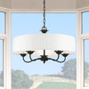 LIVEX LIGHTING 41775-04 5 Light Black Pendant Chandelier