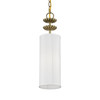 LIVEX LIGHTING 42981-01 1 Antique Brass Mini Pendant