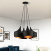 LIVEX LIGHTING 41084-04 4 Light Black Cluster Pendant