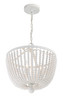 CRYSTORAMA 604-MT Rylee 4 Light Matte White Chandelier